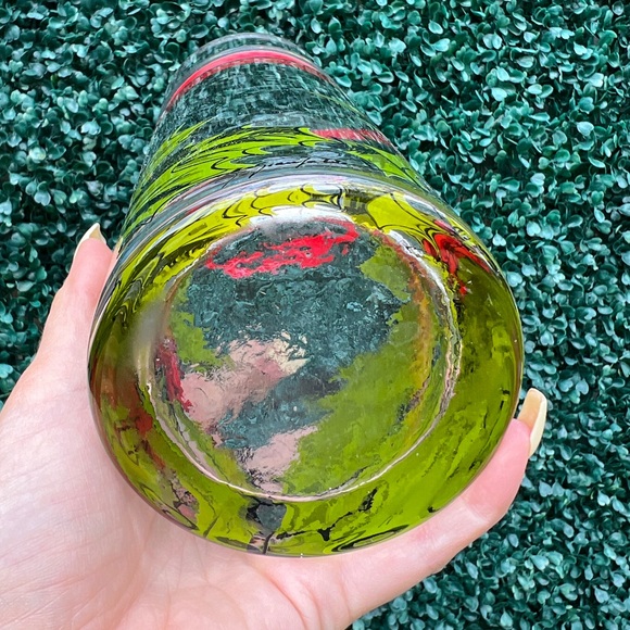 Vintage Christmas glass decanter, juice jug/ water jug - Picture 5 of 9